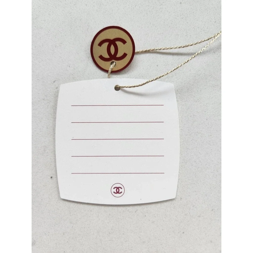 NIB Chanel Small Paper Logo Label Tags Set of 4